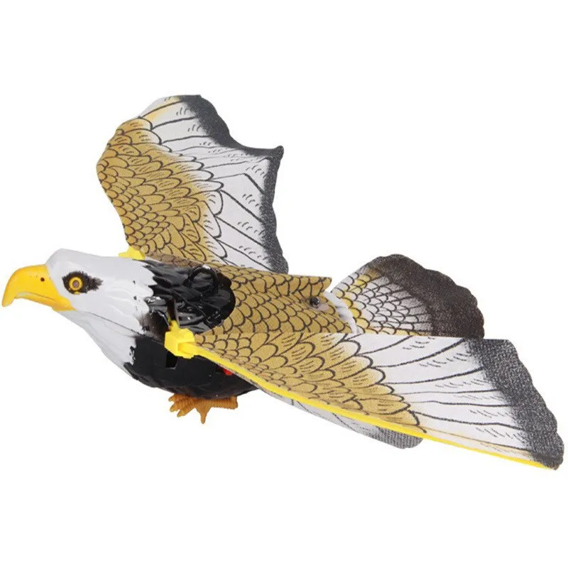 1PC Fake Flying Hawk Toys Decoy Bird Deterrent Devices Scare Birds Electronic - £9.88 GBP+