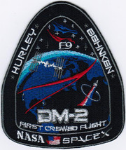 Flights Dragon SpX-DM2 First Crewed Spacex Nasa Demo-2 Space Embroidered... - £15.71 GBP+