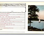 Checklist Comic Greetings An Xtra Long Letter For You UNP Unused DB Post... - $3.91