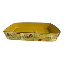 Artland Margaux Collection Floral Coupe Ceramic Casserole Baking Pan 10.... - £37.56 GBP