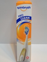 New Spinbrush Pro Clean Battery Powered Toothbrush Medium Bristles Gold NIB - £4.71 GBP