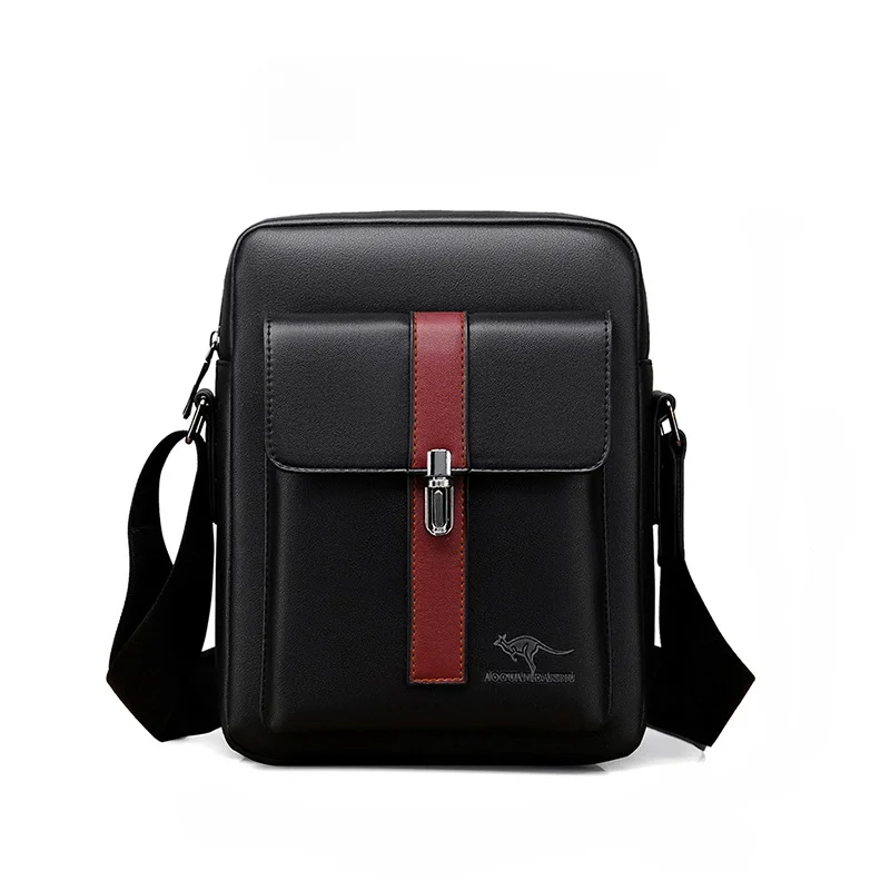 New Men&#39;s bag PU Leather Shoulder Bag husband Multi-function square Cros... - $44.83