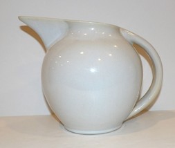 FABULOUS VINTAGE POTTERY/STONEWARE SIGNED (M) WHITE GLAZED LONG SPOUT PI... - $54.44