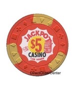 Jackpot Las Vegas $5 Casino Chip 1971 Issue - £7.89 GBP