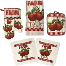 Oven Mitts and Pot Holders - Kitchen Towels and Dish Cloths Sets - Oven ... - £18.79 GBP