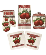Oven Mitts and Pot Holders - Kitchen Towels and Dish Cloths Sets - Oven ... - £18.79 GBP