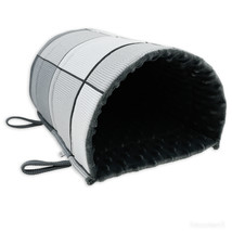 Half-tube hammock bed for rodents, chinchillas, rats, guinea pigs - 29 x 20 x 14 - £26.89 GBP