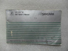 BUICK SKYLARK   1981 Owners Manual 14716 - $13.85
