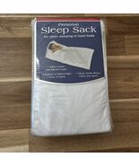 Personal Sleep Sack White 200 Thread Count 42”x93” Travel Fresh For Hote... - $18.04