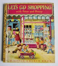 Let&#39;s Go Shopping ~ Vintage Little Golden Book ~ Lenora Combes Childrens Hb - £11.57 GBP