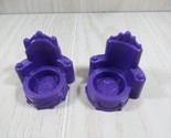 Fisher Price little people purple castle chairs replacement pieces set of 2 - $10.39