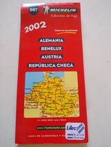 Map Michelin Road Germany Benelux Austria Republic Czech 1:1M 987 Am - $25.16