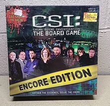 CSI Crime Scene Investigation The Board Game Encore Edition 8 New Crime ... - $14.89