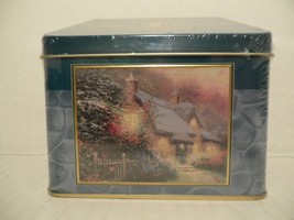 THOMAS KINKADE Limited Edition 100 Piece 9"x7" Puzzle Glory Of Evening Tin Box - $19.79