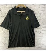 Box Seat Polo Shirt Mens Sz L Black Oregon Ducks U of O  - £14.19 GBP