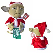 Star Wars Jedi Yoda 21&quot; Jumbo Holiday Christmas Door Greeter Plush stocking - £33.08 GBP