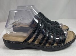 NATURALIZER LEATHER SANDALS Black WOMENS 7 - $19.75