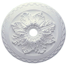 Large Beautiful Ornate white CEILING ROSE Home Decor Plaster Medallion 6... - $66.47