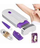 USB Rechargeable Women Epilator Portable Hair Removal Tool Rotary Shaver... - $371.58 MXN