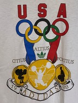 Adidas Olympics T Shirt Vintage 80s 1988 Summer Games Seoul Medium Singl... - £124.96 GBP