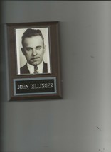 JOHN DILLINGER MUG SHOT PLAQUE MAFIA ORGANIZED CRIME MOBSTER MOB - £3.12 GBP