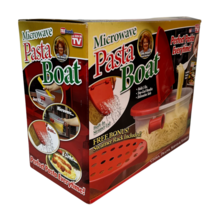 Pasta Boat For Microwave As Seen On TV Cooks Drains Serves And Stores Nice - £14.56 GBP