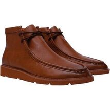 Men's TAYNO Wallabee Chukka Boots Smooth Leather Light Weight Mojave L Cognac image 2