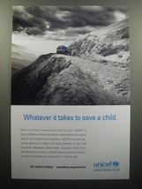 2007 Unicef United States Fund Ad - Whatever it takes to save a child - £14.56 GBP