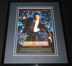 Johnny Mnemonic Framed 8x10 Repro Poster Display Keanu Reeves Dolph Lundgren - £27.08 GBP