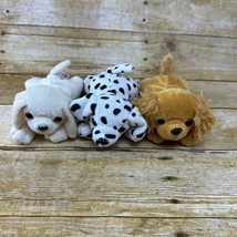 3 Unipak 6&quot; Plush Dogs Cocker Spaniel, Dalmatian, Labrador - $10.88