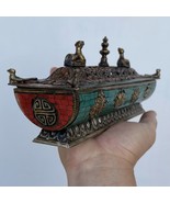 Tibetan Buddhist Artistic Temple Shaped Incense Burner 8&quot; - Made in Nepal - $99.99