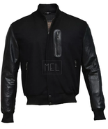 MICHAEL B JORDAN KOBE DESTROYER XXIV BATTLE MEN WOOL GENUINE LEATHER JACKET - €92,79 EUR+