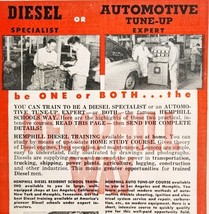 1948 Hemphill Diesel Automotive Schools Advertisement Automobilia Repair... - $19.99