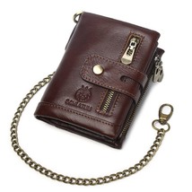 SCHLATUM Engraved Name Men&#39;s Genuine Leather Wallet Custom Picture Short Purse R - £82.66 GBP
