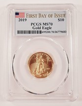 2019 Oro 1/4 Oz. American Eagle Selezionato By PCGS Come MS70 Fdoi - $1,091.48