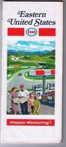Eastern United States Esso Road Map 1971 - £3.41 GBP