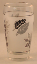 Libbey Glass - Frosted, Black and Silver Leaves - Pre-Owned - $7.24