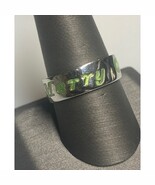 D'joy UNISEX 925 STERLING SILVER AND ENAMEL BAND RING SIZE 9.5 SKY - €39,75 EUR