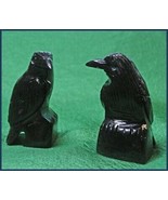 Peruvian Black Onyx Raven Carving Figurine ONE (1) Medium H 2.25&quot; x W 1&quot; - $183.08 MXN