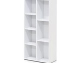 Bookcase Book Open-Shelves Storage Organizer for Home Office 7-Cube White - £37.92 GBP+