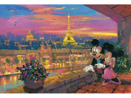mickey minnie mouse romantic evening in Paris ceramic tile mural backsplash - £46.84 GBP+