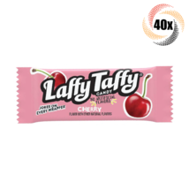 40x Pieces Laffy Taffy Cherry Flavored Taffy Candy Pieces No Artificial Flavors! - £11.83 GBP