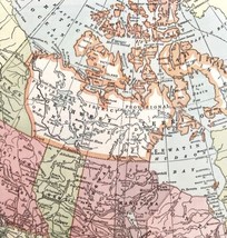 Map Dominion Of Canada And Newfoundland 1938 Print Antique Ephemera DWU8 - $34.99