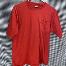 Vintage Made in USA Towncraft Red Pocket T-Shirt Men’s Size Medium - $8.99