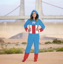 Marvel American Dream Cozie Women’s Size Small One Piece Zip Halloween Costume - £18.59 GBP