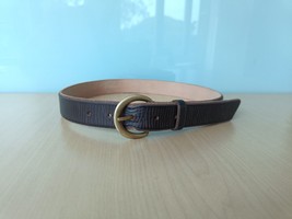 Double Rl Terrance Tumbled Leather Belt $248 Free Worldwide Shipping (0130) - £143.88 GBP