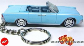 Rare Htf Key Chain 61~1968~1969 Blue Lincoln Continental Convertible Ltd Edition - £38.52 GBP