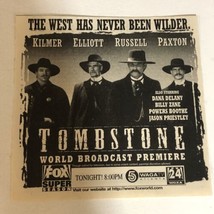 Tombstone Tv Guide Vintage Print Ad Kurt Russell Sam Elliot Bill Paxton Tpa13 - £4.77 GBP