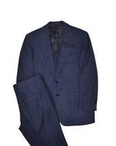 Hickey Freeman Suit Mens 41S Navy Winter Weight Jacket Pants Wool Bespok... - £113.28 GBP