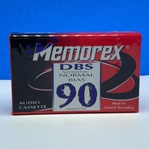 Memorex vintage audio cassette DBS 1997 memtek 90 minutes sealed new rec... - $7.87